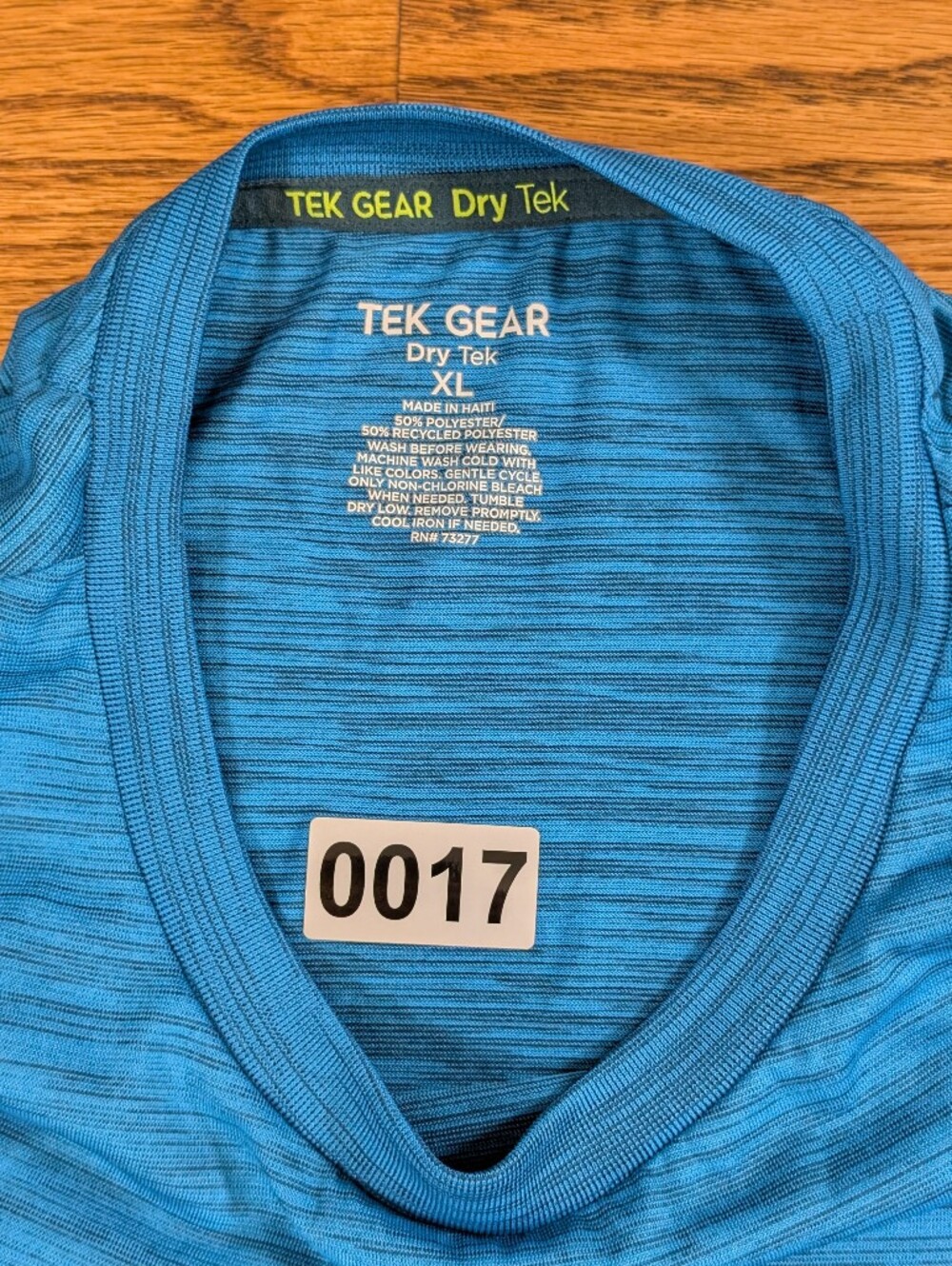 Tek Gear DryTek Blue Heathered Athletic Performance T-Shirt Size Men's XL - Picture 6 of 6